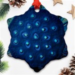 Blue Plant Snowflake Ornament (2-Side) Front