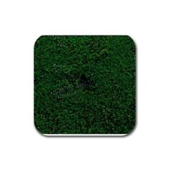 Green Moss Rubber Square Coaster (4 Pack)  by InsanityExpressed