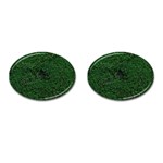 Green Moss Cufflinks (Oval) Front(Pair)