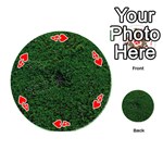 Green Moss Playing Cards 54 (Round)  Front - Heart4