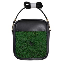 Green Moss Girls Sling Bags