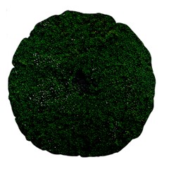 Green Moss Large 18  Premium Round Cushions