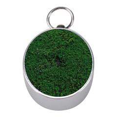 Green Moss Mini Silver Compasses