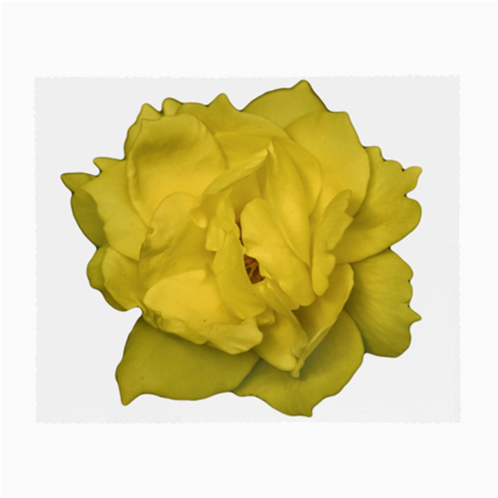 Isolated Yellow Rose Photo Small Glasses Cloth