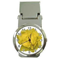 Isolated Yellow Rose Photo Money Clip Watches