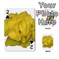 Isolated Yellow Rose Photo Playing Cards 54 Designs  by dflcprints