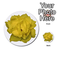 Isolated Yellow Rose Photo Multi-purpose Cards (round)  by dflcprints