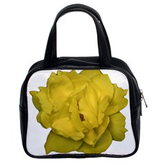 Isolated Yellow Rose Photo Classic Handbags (2 Sides)