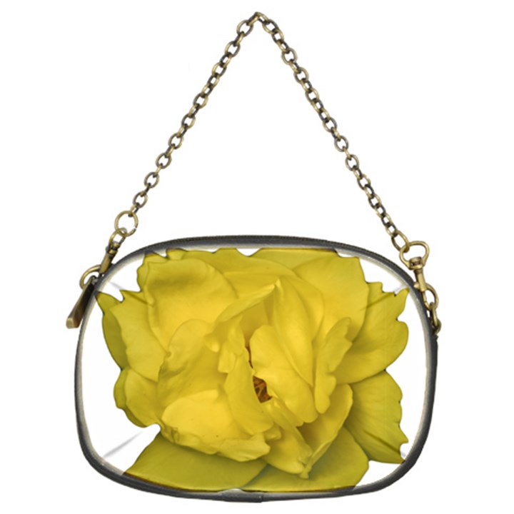 Isolated Yellow Rose Photo Chain Purses (Two Sides) 