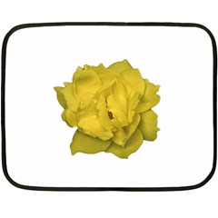 Isolated Yellow Rose Photo Fleece Blanket (mini) by dflcprints