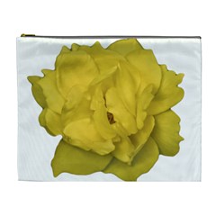 Isolated Yellow Rose Photo Cosmetic Bag (xl) by dflcprints