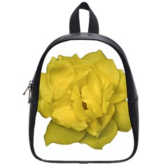 Isolated Yellow Rose Photo School Bags (small)  by dflcprints