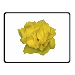 Isolated Yellow Rose Photo Fleece Blanket (small)