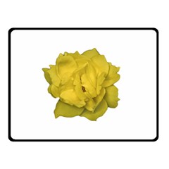 Isolated Yellow Rose Photo Double Sided Fleece Blanket (small) 