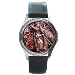 The Bleeding Tree Round Metal Watches