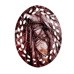 The Bleeding Tree Oval Filigree Ornament (2-side) 