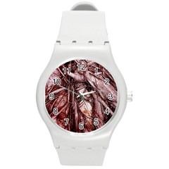 The Bleeding Tree Round Plastic Sport Watch (m)