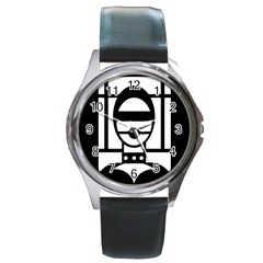 Bondage Round Metal Watches