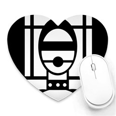 Bondage Heart Mousepads