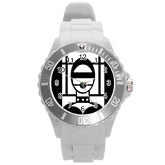 Bondage Round Plastic Sport Watch (l)