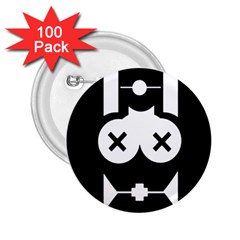 Restraint 2 25  Buttons (100 Pack) 