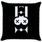 Restraint Throw Pillow Cases (Black) Front