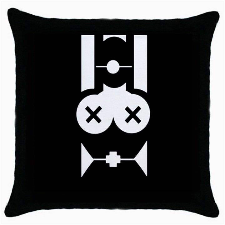 Restraint Throw Pillow Cases (Black)