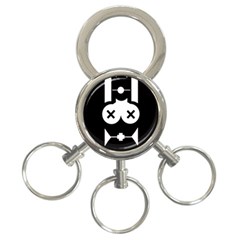 Restraint 3-ring Key Chains