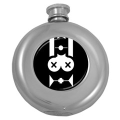 Restraint Round Hip Flask (5 Oz) by ArtistRoseanneJones