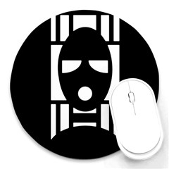 Masked Round Mousepads