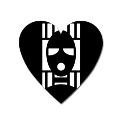 Masked Heart Magnet