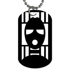 Masked Dog Tag (two Sides) by ArtistRoseanneJones