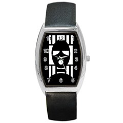 Masked Barrel Metal Watches