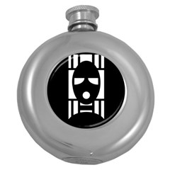 Masked Round Hip Flask (5 Oz)