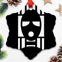 Masked Snowflake Ornament (2-side)