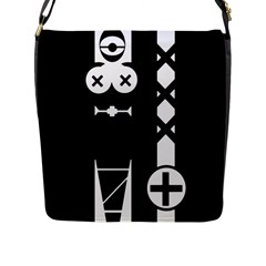 Tied-up Flap Messenger Bag (l) 