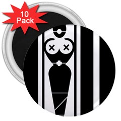 Submissive 3  Magnets (10 Pack) 