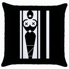 Submissive Throw Pillow Cases (black)