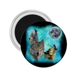 Wolves Shiney Grim Moon 3000 2.25  Button Magnet Front