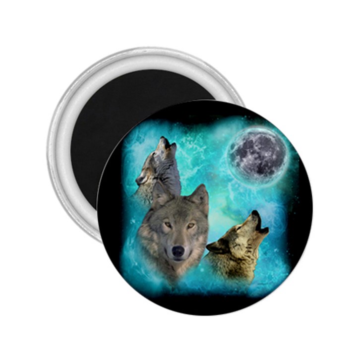 Wolves Shiney Grim Moon 3000 2.25  Button Magnet