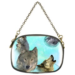 Wolves Shiney Grim Moon 3000 Chain Purses (one Side)  by ratherkool