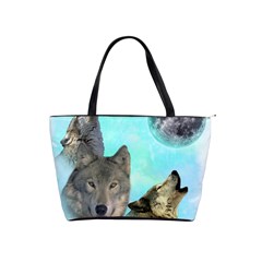 Wolves Shiney Grim Moon 3000 Shoulder Handbags by ratherkool