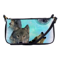 Wolves Shiney Grim Moon 3000 Shoulder Clutch Bags by ratherkool