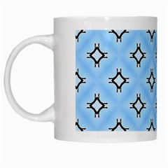 Cute Pretty Elegant Pattern White Mugs