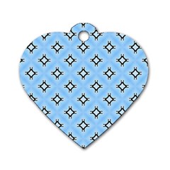 Cute Pretty Elegant Pattern Dog Tag Heart (one Side)