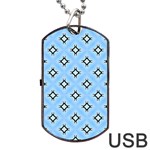 Cute Pretty Elegant Pattern Dog Tag USB Flash (Two Sides)  Front