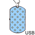 Cute Pretty Elegant Pattern Dog Tag USB Flash (Two Sides)  Back