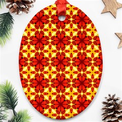 Cute Pretty Elegant Pattern Ornament (oval) 