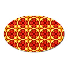 Cute Pretty Elegant Pattern Oval Magnet