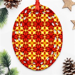 Cute Pretty Elegant Pattern Ornament (oval Filigree) 